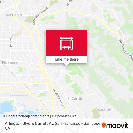 Arlington Blvd & Barrett Av map