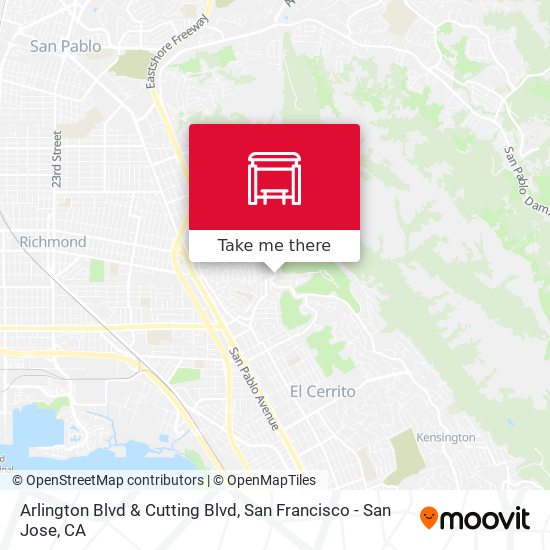 Arlington Blvd & Cutting Blvd map