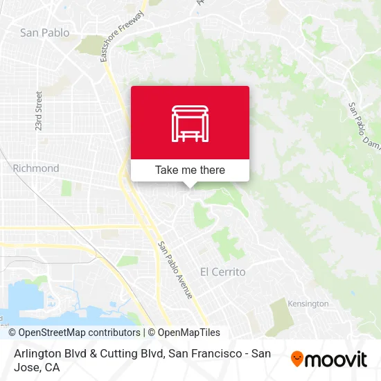 Arlington Blvd & Cutting Blvd map