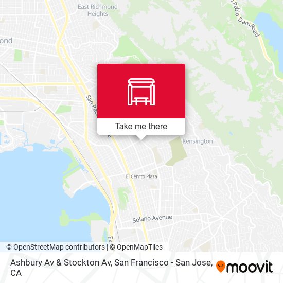 Ashbury Av & Stockton Av map