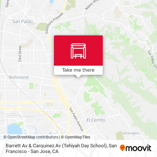 Barrett Av & Carquinez Av (Tehiyah Day School) map
