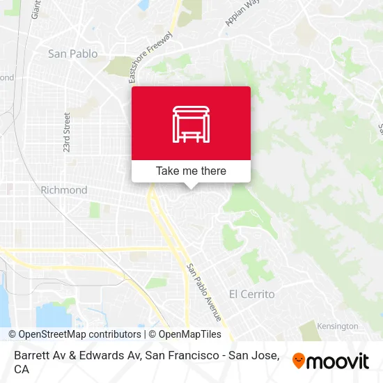 Barrett Av & Edwards Av map