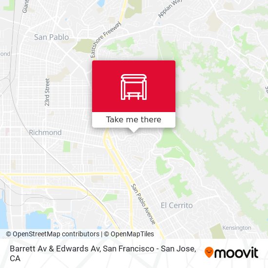 Barrett Av & Edwards Av map