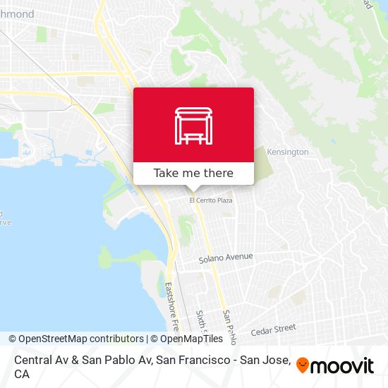 Central Av & San Pablo Av map