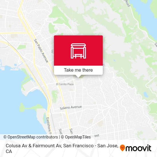 Colusa Av & Fairmount Av map