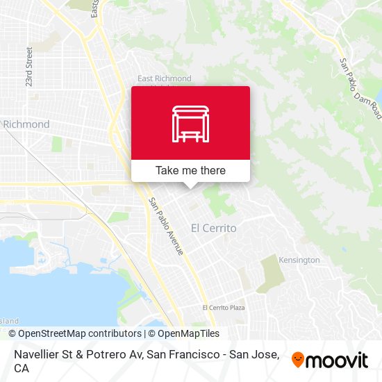Navellier St & Potrero Av map