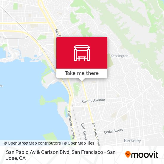 San Pablo Av & Carlson Blvd map