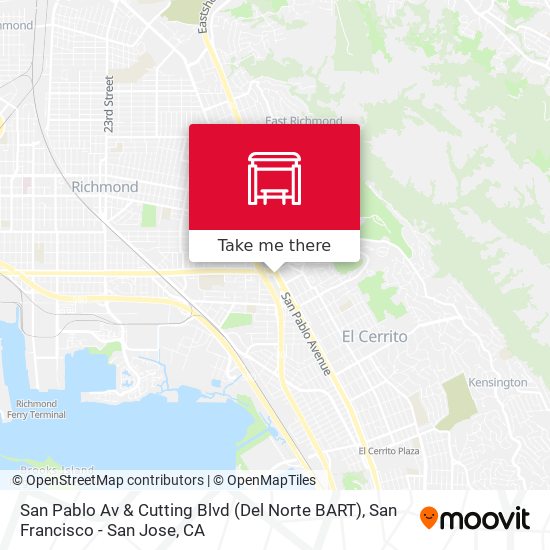 San Pablo Av & Cutting Blvd (Del Norte BART) map