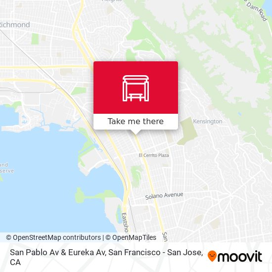 San Pablo Av & Eureka Av map