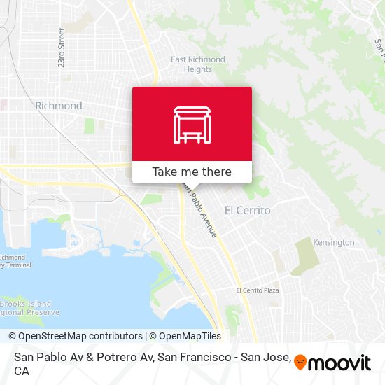 San Pablo Av & Potrero Av map