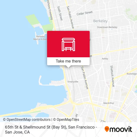 65th St & Shellmound St (Bay St) map