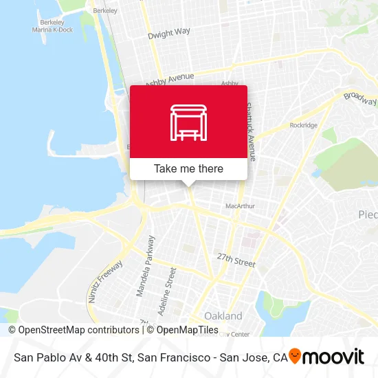 Mapa de San Pablo Av & 40th St