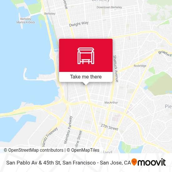 San Pablo Av & 45th St map