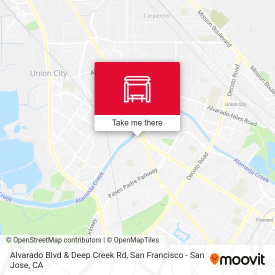 Mapa de Alvarado Blvd & Deep Creek Rd
