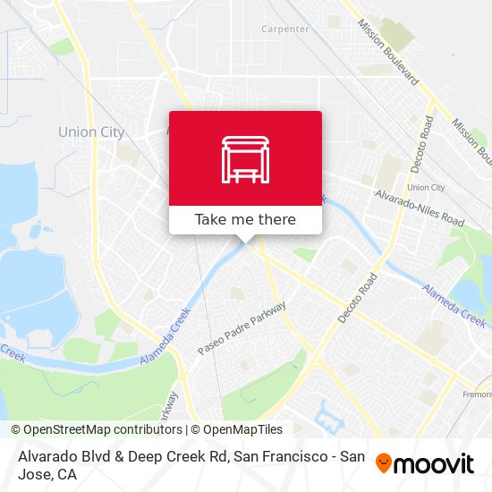 Alvarado Blvd & Deep Creek Rd map