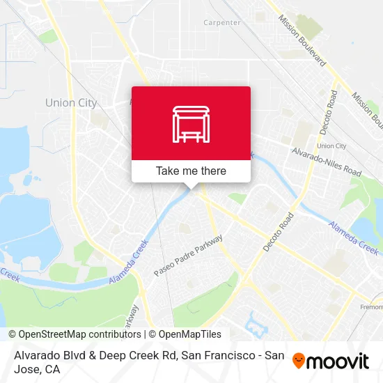 Mapa de Alvarado Blvd & Deep Creek Rd