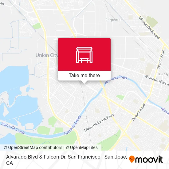 Alvarado Blvd & Falcon Dr map