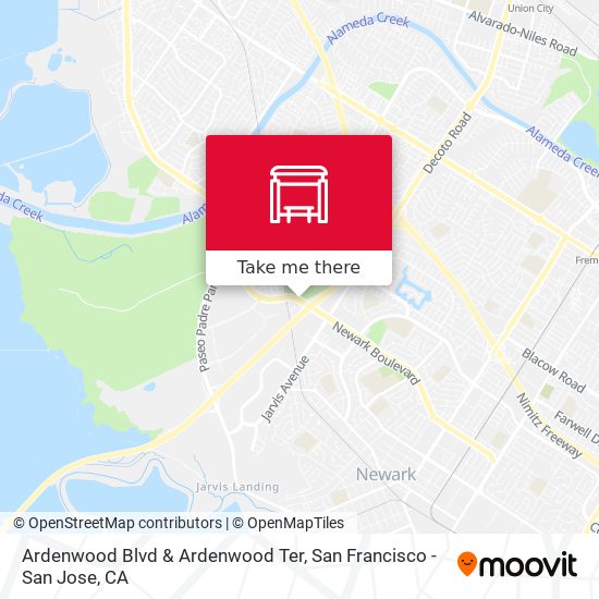 Ardenwood Blvd & Ardenwood Ter map