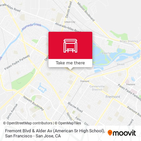 Fremont Blvd & Alder Av (American Sr High School) map