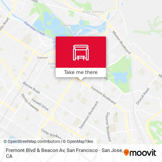 Fremont Blvd & Beacon Av map