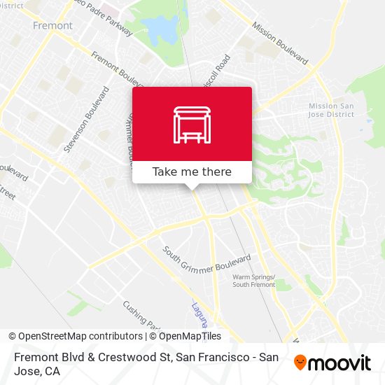 Fremont Blvd & Crestwood St map