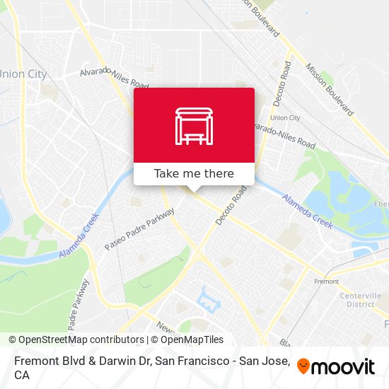 Fremont Blvd & Darwin Dr map