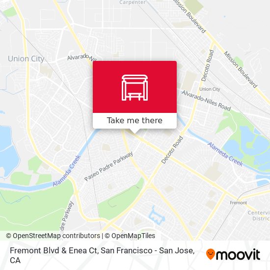 Mapa de Fremont Blvd & Enea Ct