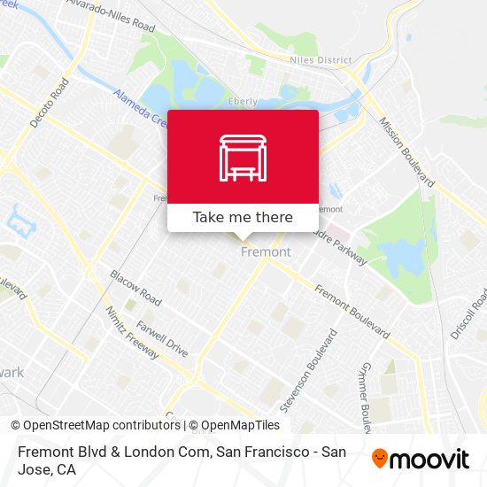 Mapa de Fremont Blvd & London Com