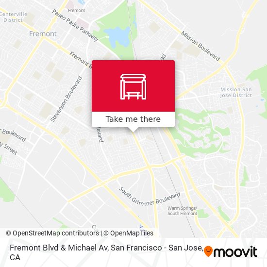 Mapa de Fremont Blvd & Michael Av