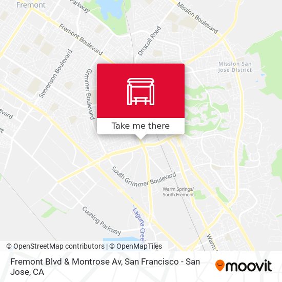 Mapa de Fremont Blvd & Montrose Av