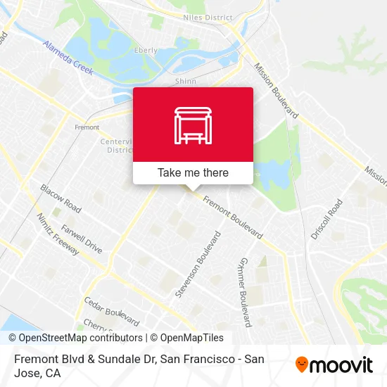 Mapa de Fremont Blvd & Sundale Dr