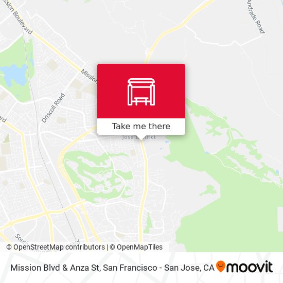 Mission Blvd & Anza St map