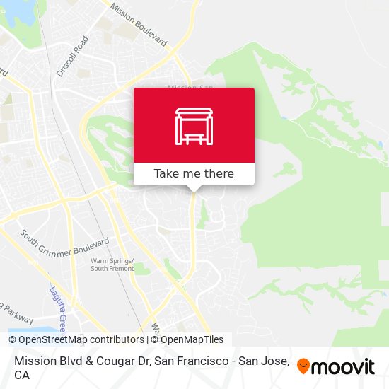 Mission Blvd & Cougar Dr map