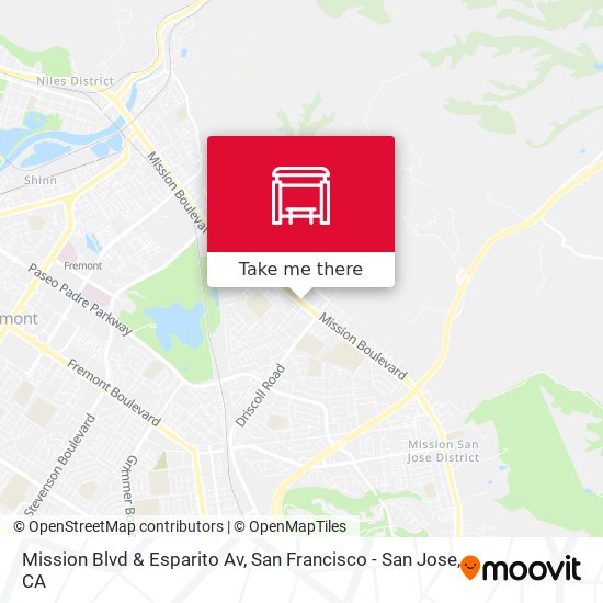 Mission Blvd & Esparito Av map