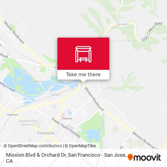 Mapa de Mission Blvd & Orchard Dr