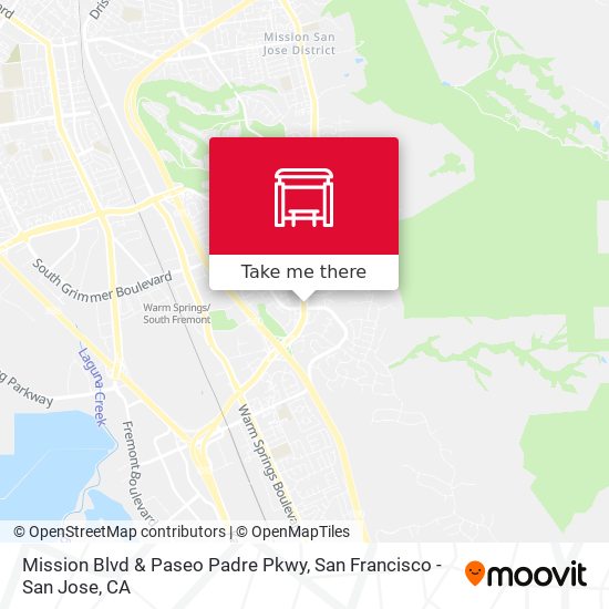 Mission Blvd & Paseo Padre Pkwy map