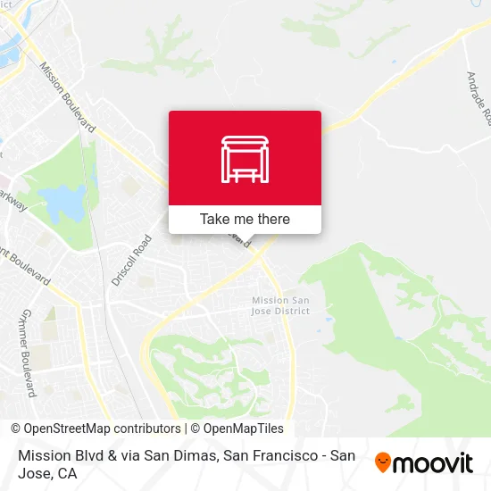 Mission Blvd & via San Dimas map