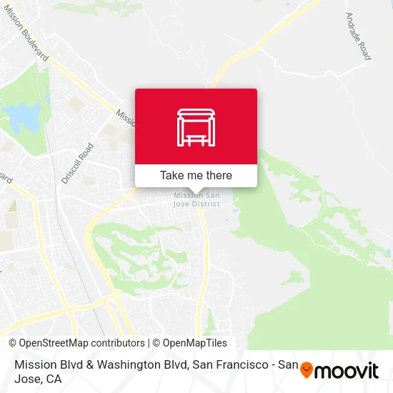 Mission Blvd & Washington Blvd map