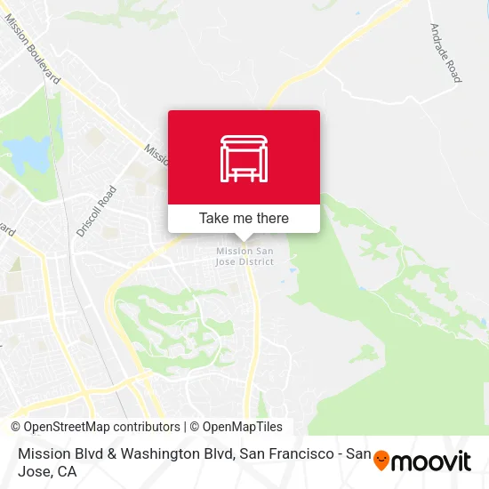 Mission Blvd & Washington Blvd map