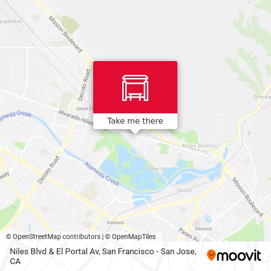 Niles Blvd & El Portal Av map