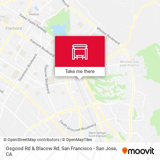 Osgood Rd & Blacow Rd map