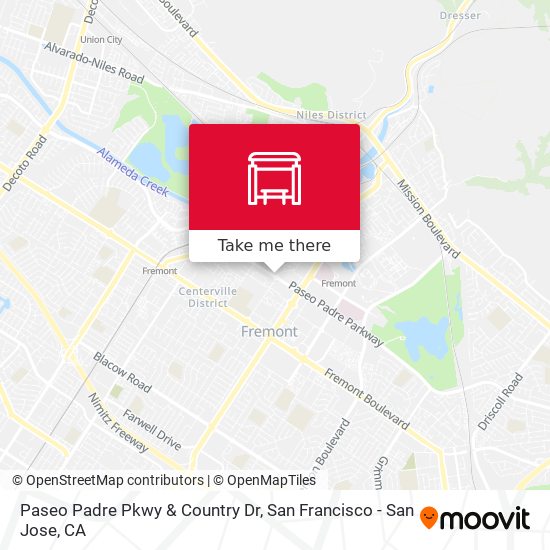 Paseo Padre Pkwy & Country Dr map