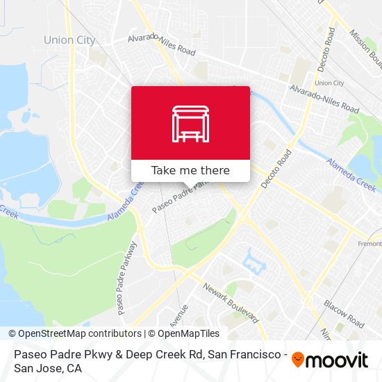 Paseo Padre Pkwy & Deep Creek Rd map