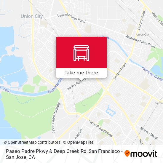 Paseo Padre Pkwy & Deep Creek Rd map