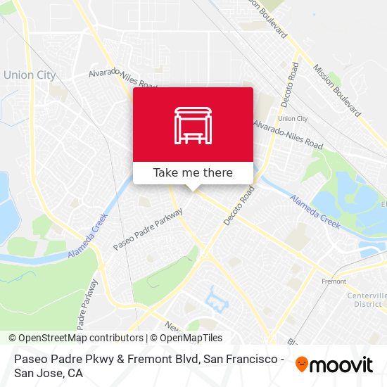 Mapa de Paseo Padre Pkwy & Fremont Blvd