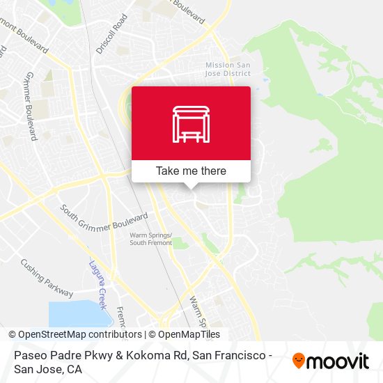 Paseo Padre Pkwy & Kokoma Rd map