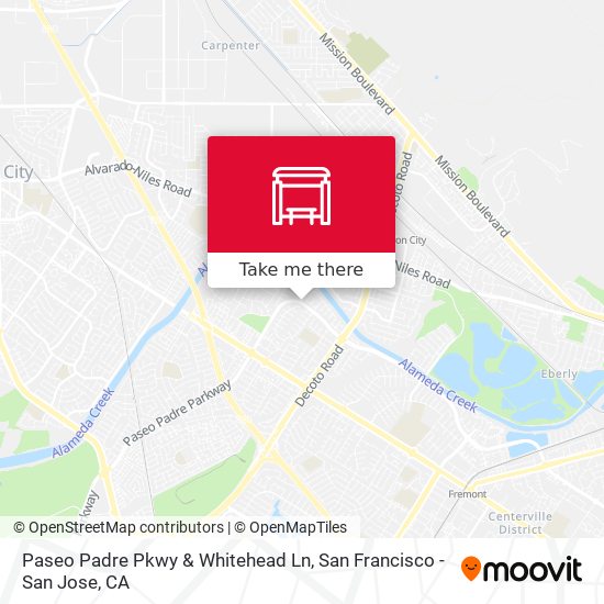 Paseo Padre Pkwy & Whitehead Ln map