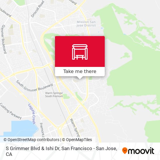 S Grimmer Blvd & Ishi Dr map