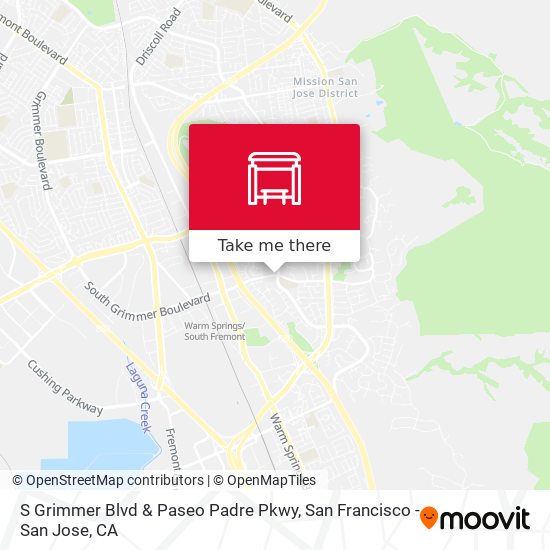 S Grimmer Blvd & Paseo Padre Pkwy map