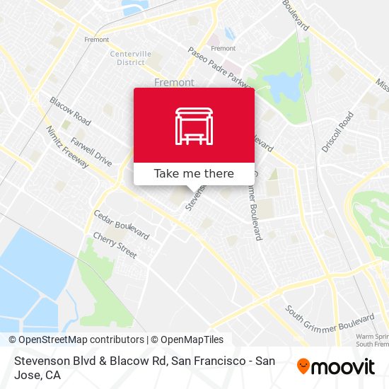 Stevenson Blvd & Blacow Rd map